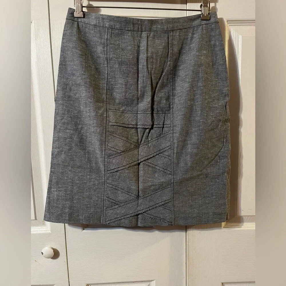 Stiletto Straight Skirt Full Front Zipper and Fully Lined Size 8